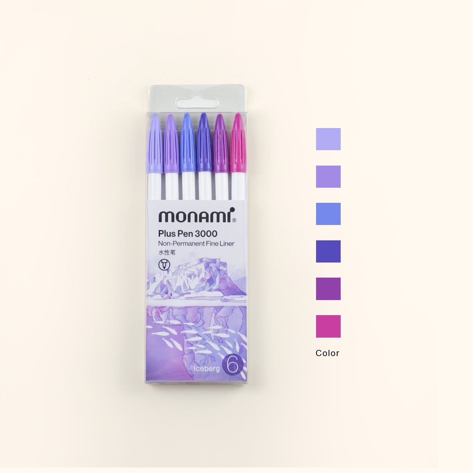 Monami | Plus Pen 3000 Pen Set | 0.4mm Fine Journal Pen