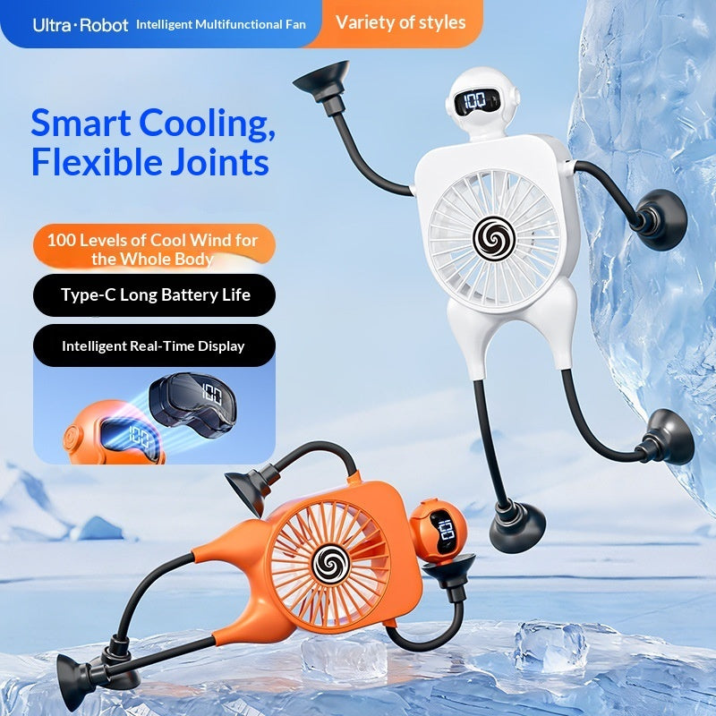 Versatile Robot With Suction-Cup Mini Fan