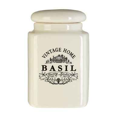 Vintage Home Set Of Six Cream Spice Jars