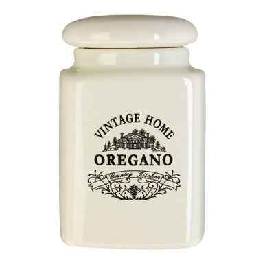 Vintage Home Set Of Six Cream Spice Jars