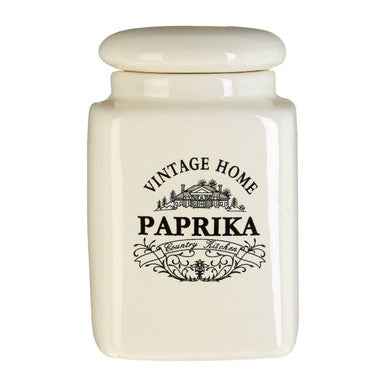 Vintage Home Set Of Six Cream Spice Jars