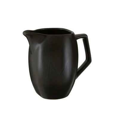 Black Text Milk Jug