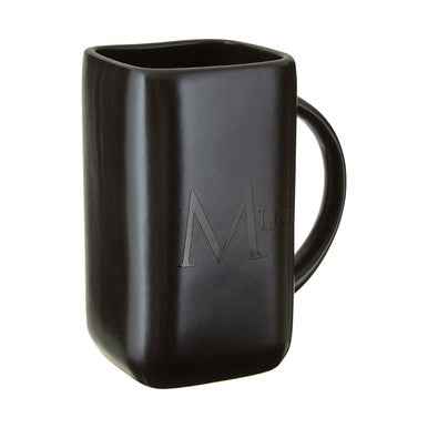 Black Text Mug