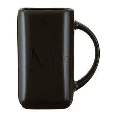 Black Text Mug