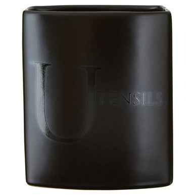 Black Text Utensil Holder