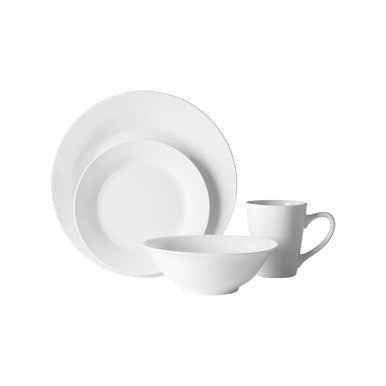 Elmira 16 Piece White Porcelain Dinner Set