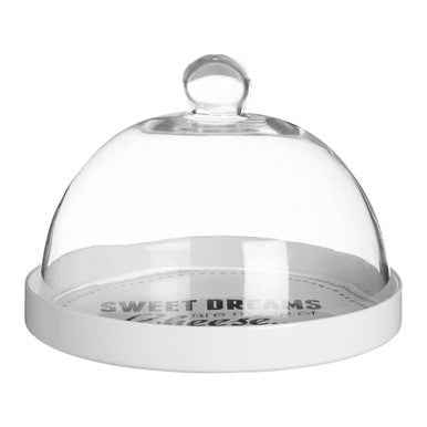 Pun And Games Cheese Board With Glass Dome