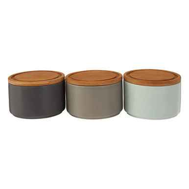 Fenwick Set Of Three Stacking Canisters
