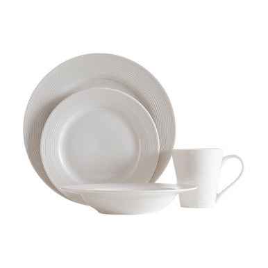 Livorno 16 Pc Ribbed Dinner Set