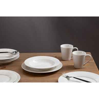 Livorno 16 Pc Ribbed Dinner Set