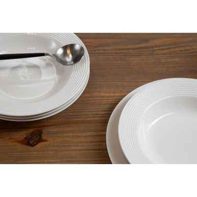 Livorno 16 Pc Ribbed Dinner Set
