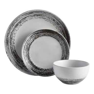 Middag Black And White Dinner Set