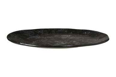 Hygge Black Marble Effect Pizza Plate