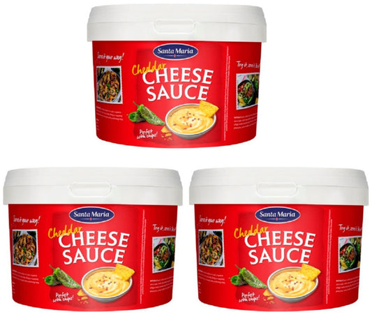 3 x Santa Maria Cheddar Cheese Sauce 3Kg