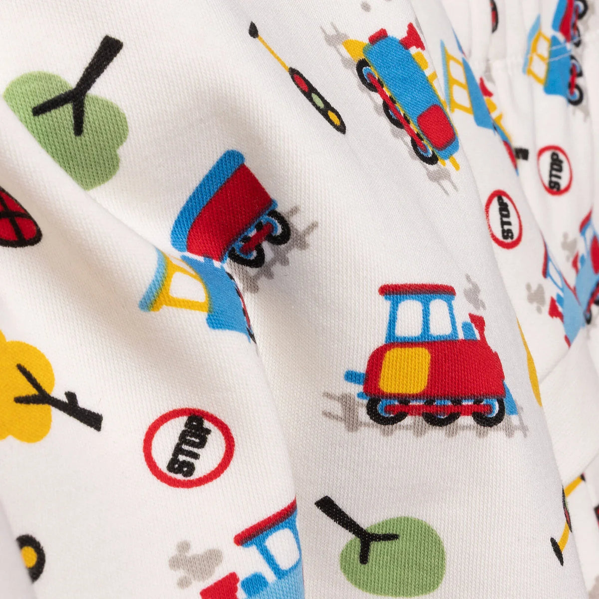HelloBaby Train Print Long Sleeve Baby Pyjama Set (3-6 Months to 4 Years)