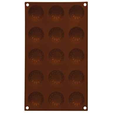 15 Sunflower Brown Chocolate Mould