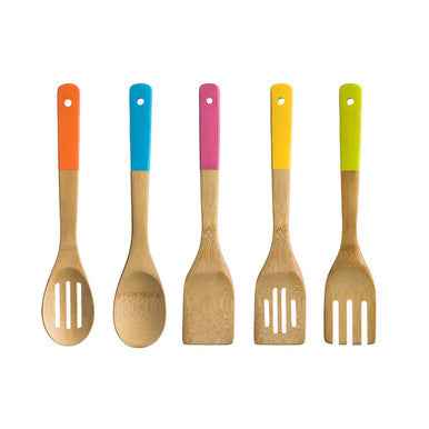 Aleki 5pc Bamboo Kitchen Utensil Set