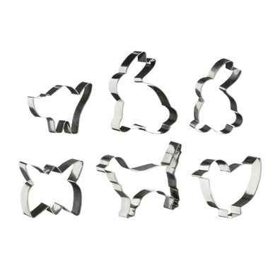 6Pc Animal Shapes Cutter Set