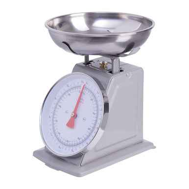 Olivier 5Kg Grey Retro Kitchen Scale
