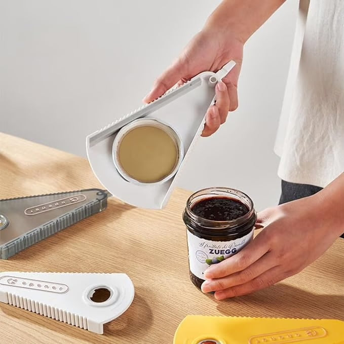 Multifunctional triangular jar and bottle opener