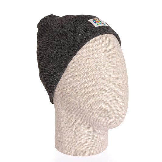 Fonem Only Good Vibes Slogan Ribbed Knit Baby Beanie (One Size)
