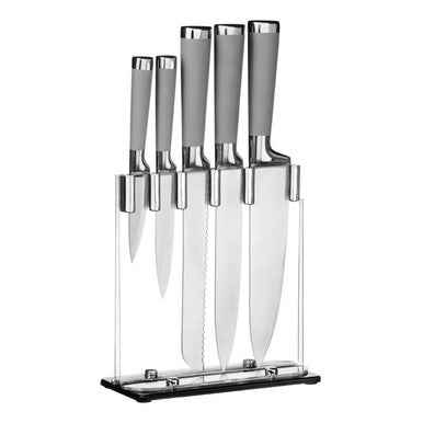Corsico 5Pc Knife Set With Grey Handles