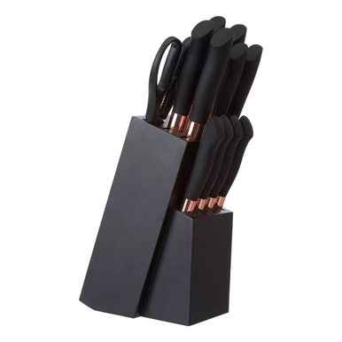 Corsico 11 Pc Copper Fringed Knife Set
