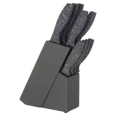 Corsico 9Pc Grey Speckled Knife Set