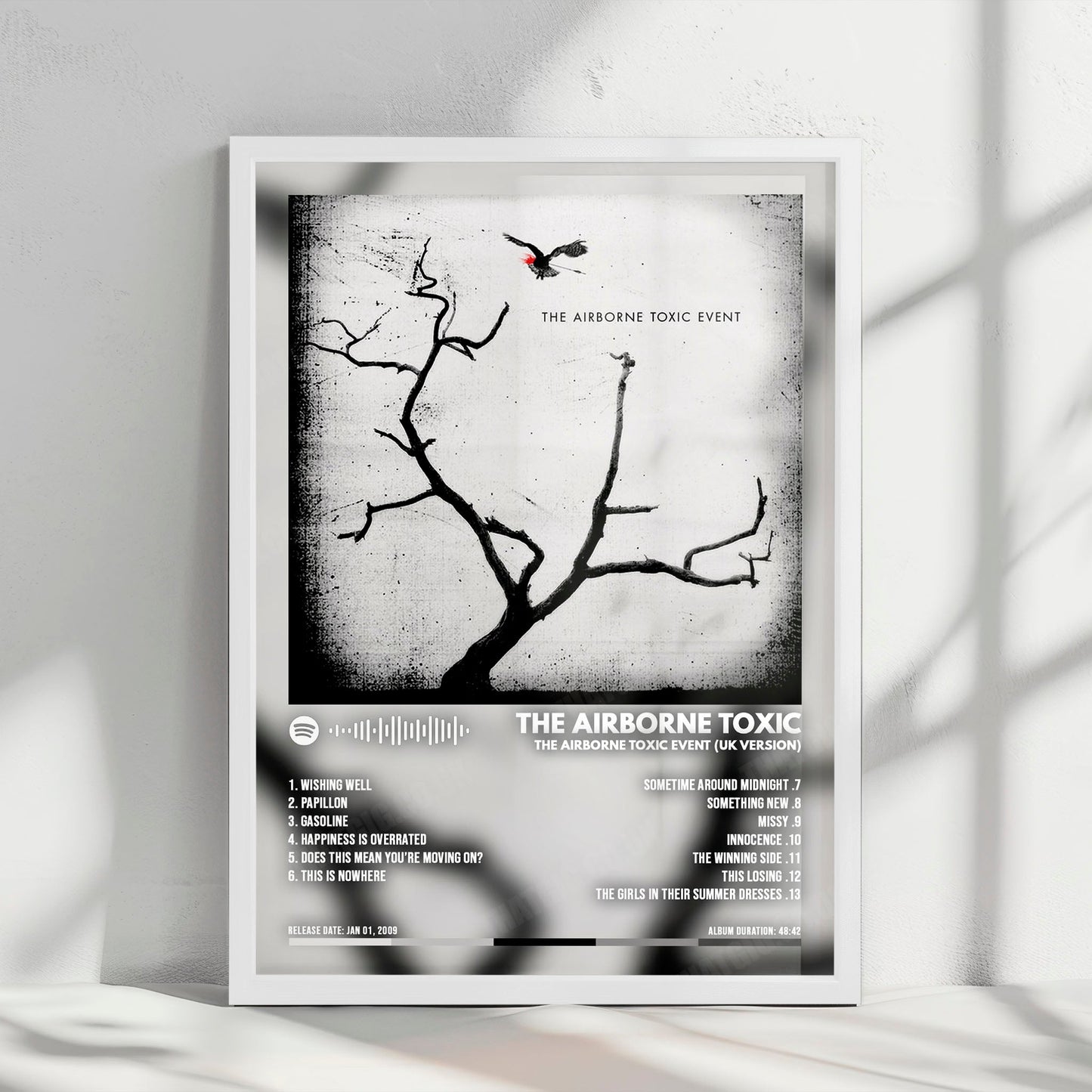 The Airborne Toxic Event "The Airborne Toxic Event" Album Cover Poster - with Complete Tracklist