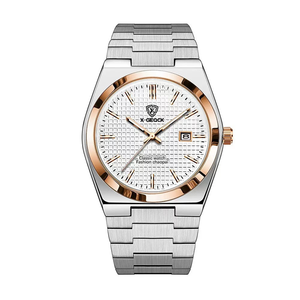 Butterfly Clasp Men's Quartz Swiss Watch