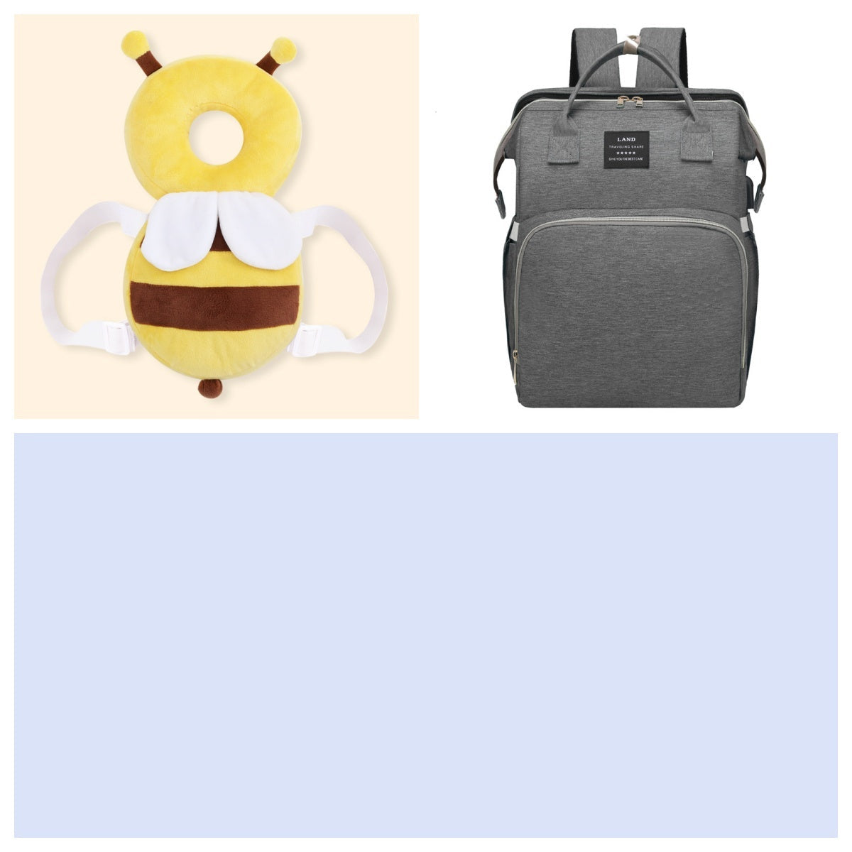 Multifunctional Maternity Diaper Backpack Upgraded With Removable Mosquito Net Large Capacity Foldable Infants Baby Crib Waterproof Nappy Mother Bag For Travel