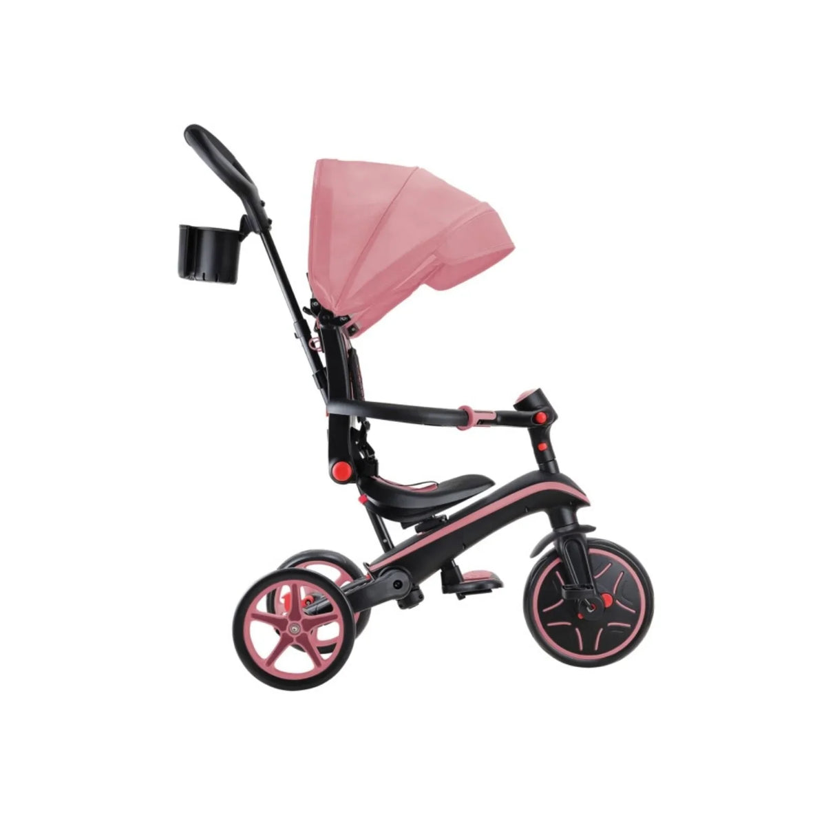 Globber Explorer Foldable 4-in-1 Trike - Deep Pastel Pink