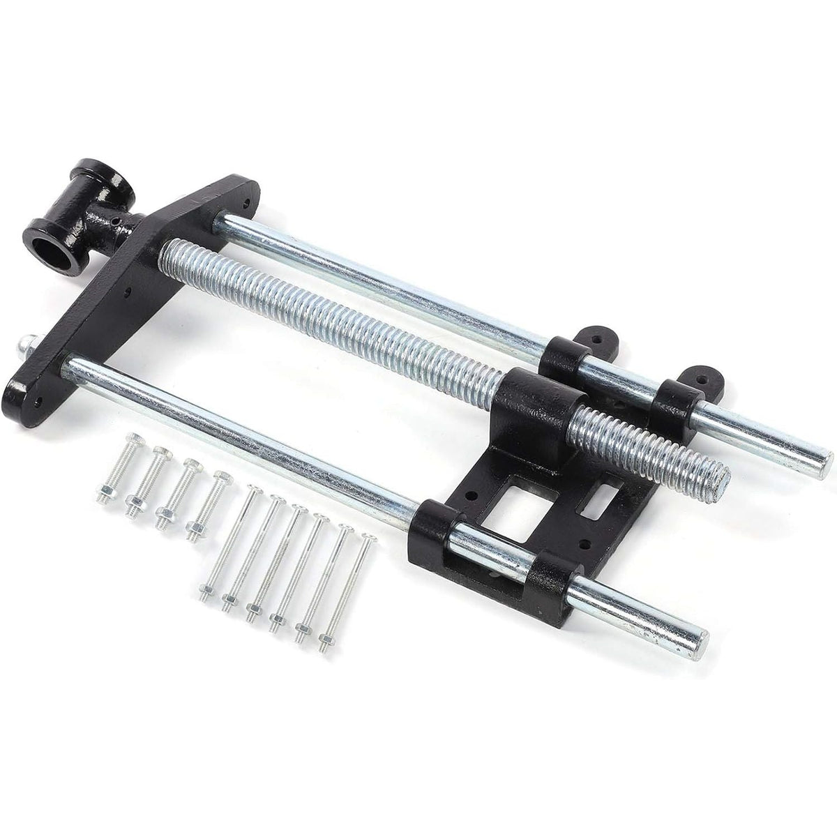 10.5" Steel Front Bench Vise – Heavy Duty Table Clamp for Woodworking & More