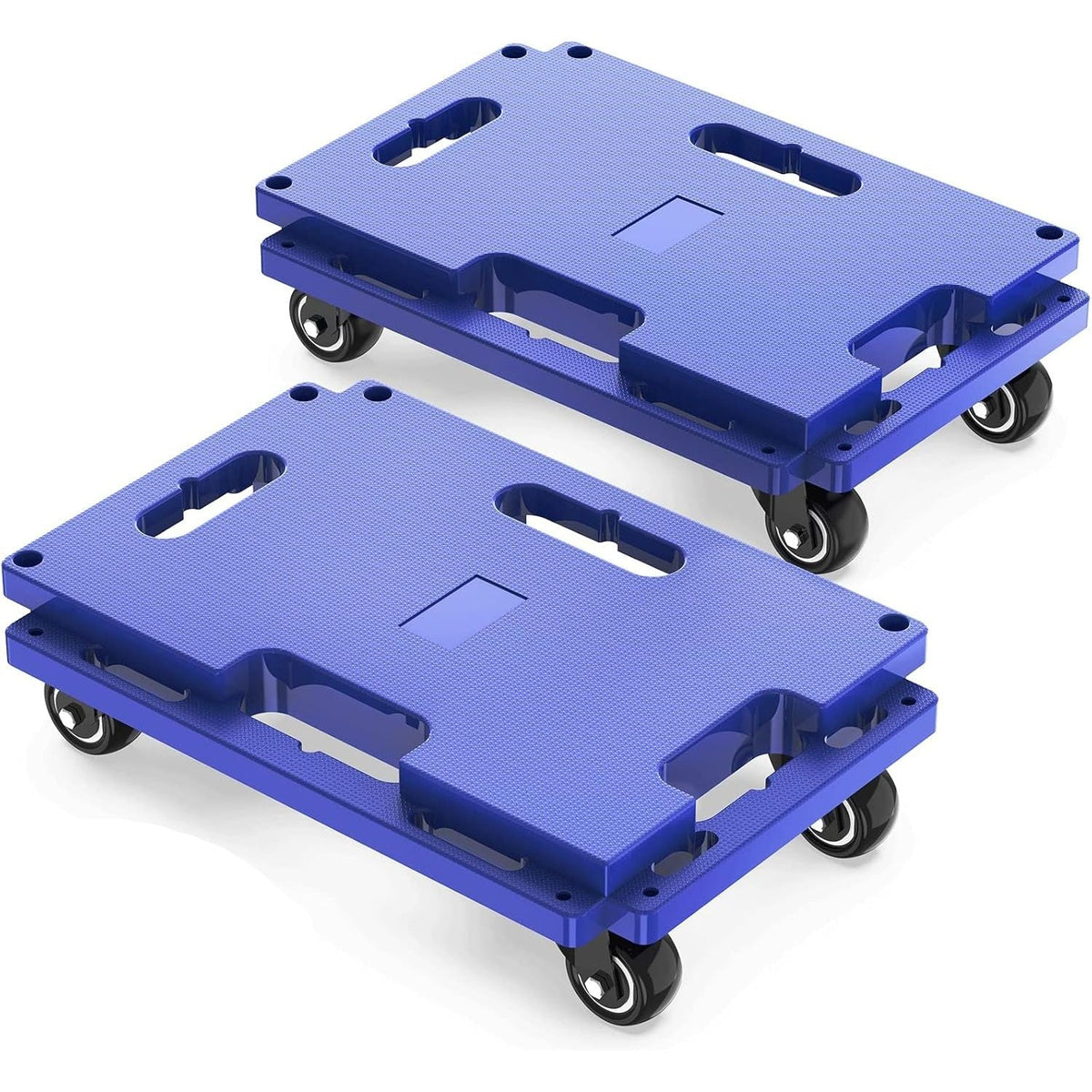 SOLEJAZZ Connectable Mobile Dolly 440LBS Piano Trolley, 2-Pack, Blue
