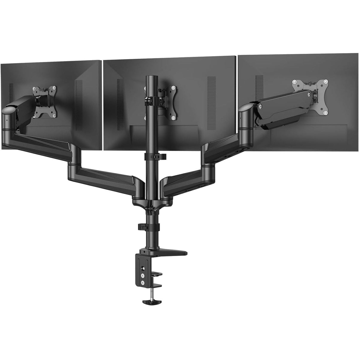 HUANUO Triple Monitor Stand - Adjustable Desk Mount for 17-32'' Screens, VESA
