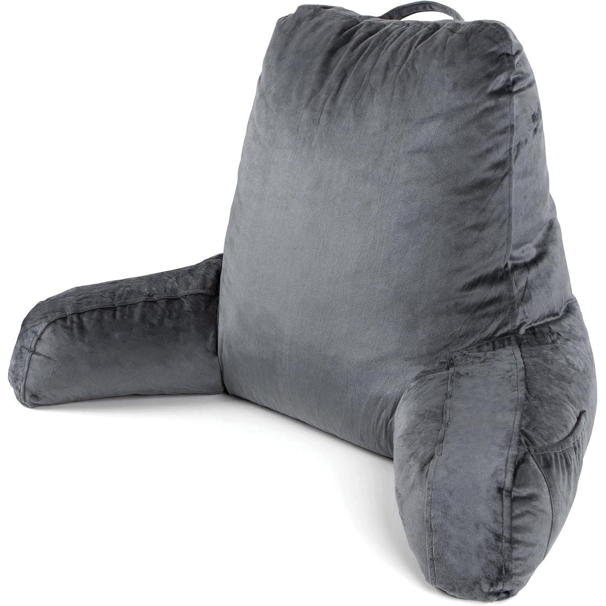 Grey Reading Pillow Memory Foam Cushion with Backrest Arm Support Dreamcatcher