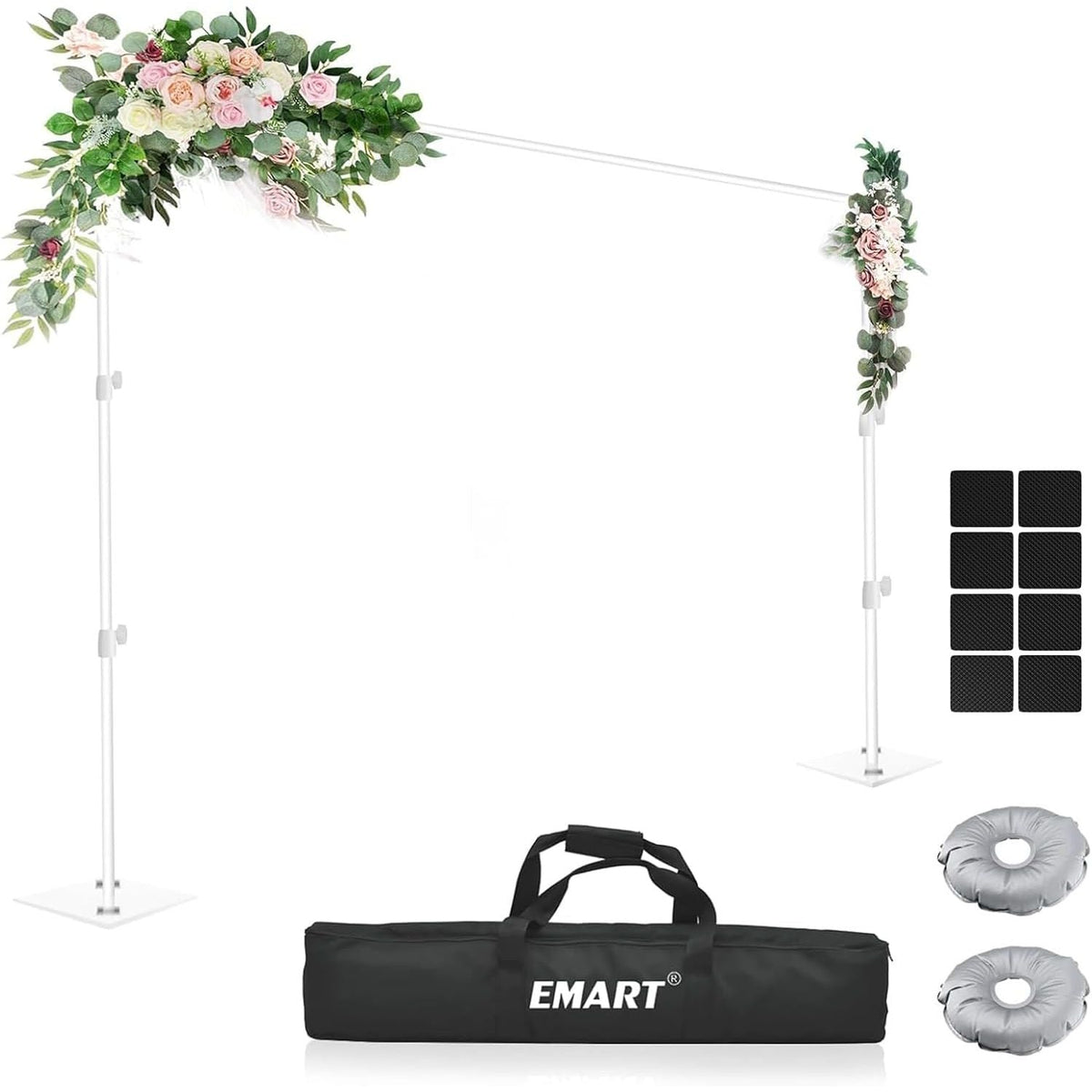 Backdrop Stand 2x3m Adjustable Heavy Duty Steel Frame Photo Studio EMART