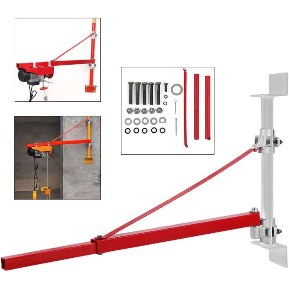 Swivel Wall Mount Lifting Arm – 600kg Max Load for Workshop or Garage Use