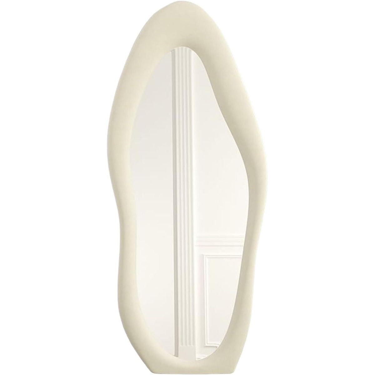 Asymmetrical Wavy Full Length Mirror 168x68cm Arch Floor Standing CEIEVER