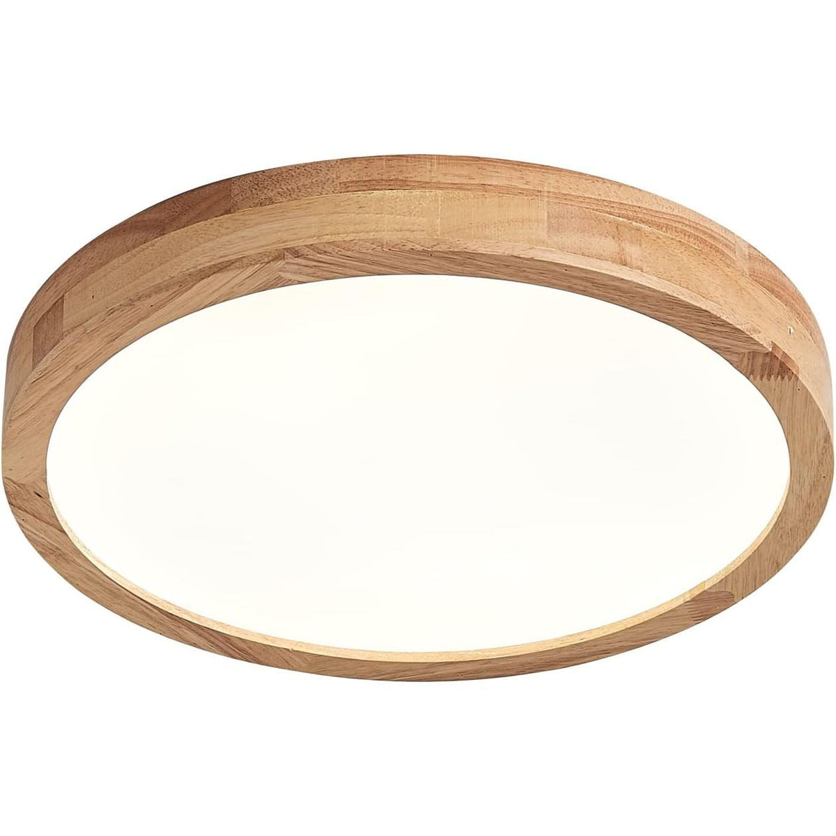 LED Ceiling Light 20W 6000K Round Wood 1600LM Modern Home Light Schindora