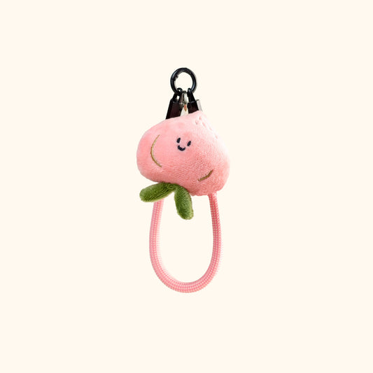 Daily White | Mini Peach Bag Charm
