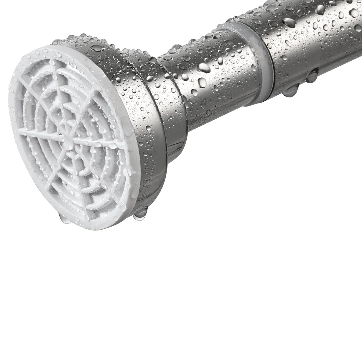 Stainless Steel Shower Curtain Rod 160–270cm Extendable No Drill Tension Pole