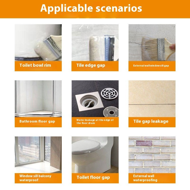 Bathroom Paint Anti-smashing Brick Glue Acrylic Waterproof Material