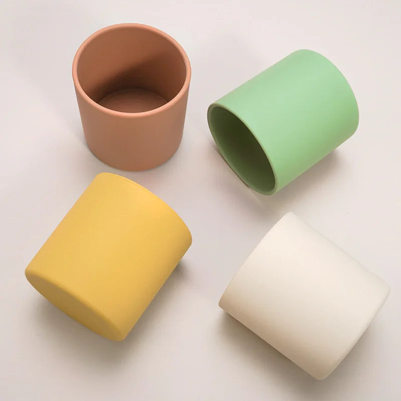 Silicone Baby Sippy Cup 220ML - Leakproof Toddler Drinking Cup