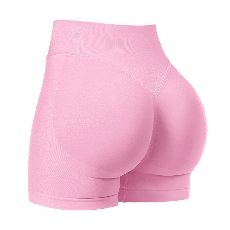 High Waist Yoga Shorts Tight Hip Raise Seamless Quick-drying Pants For Sports Fitness