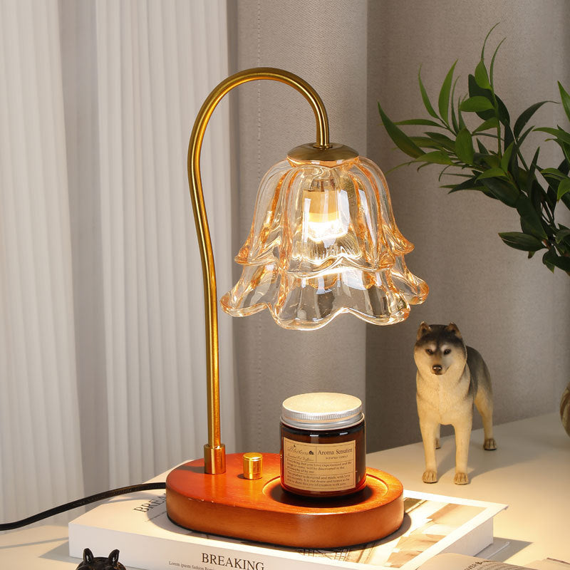 Luxury French Retro Wax Warmer - Elegant Bedside Fragrance Lamp with Dimmer