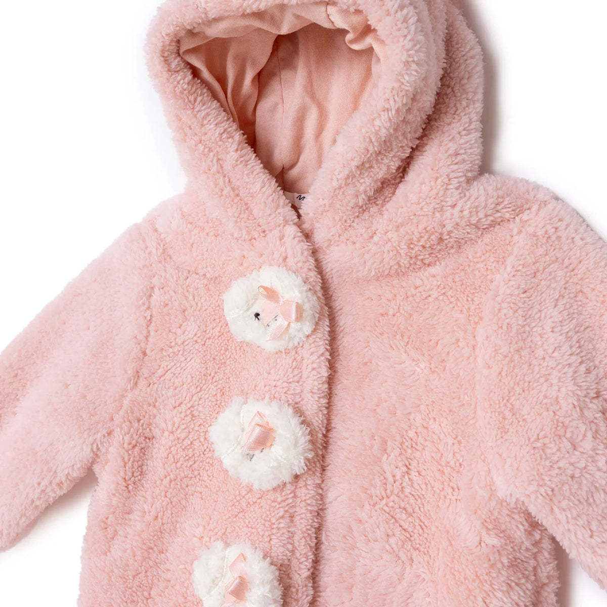 Midimod Crew Neck Fleece Footless Baby Pramsuit (3 Months to 12 Months)