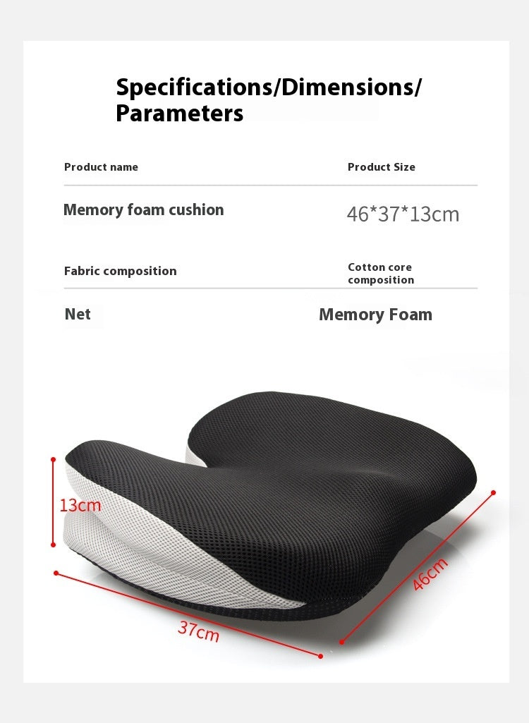 MoonLuxe Memory Foam Cushion – Slow Rebound for Office & Car