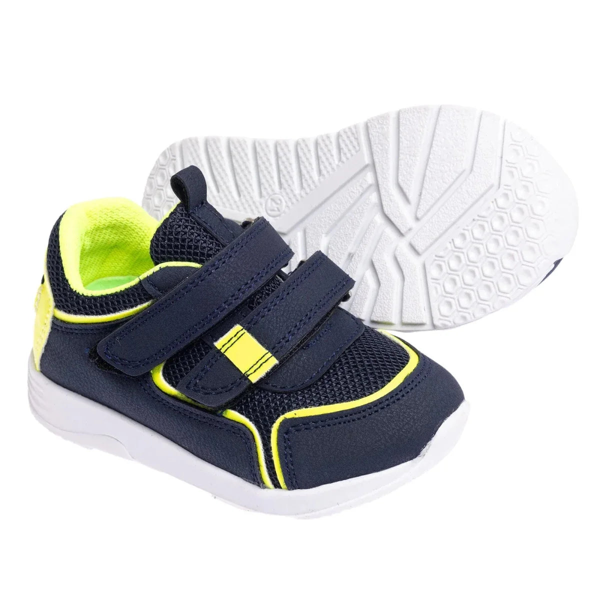 HelloBaby Touch-Fastening Faux Leather Baby Trainers