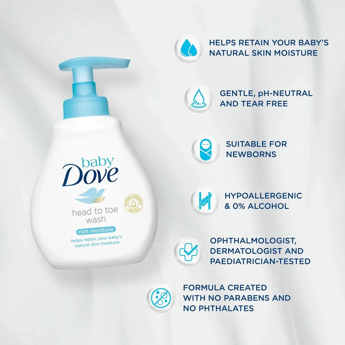 Dove Baby Rich Moisture Head to Toe Wash 200ml